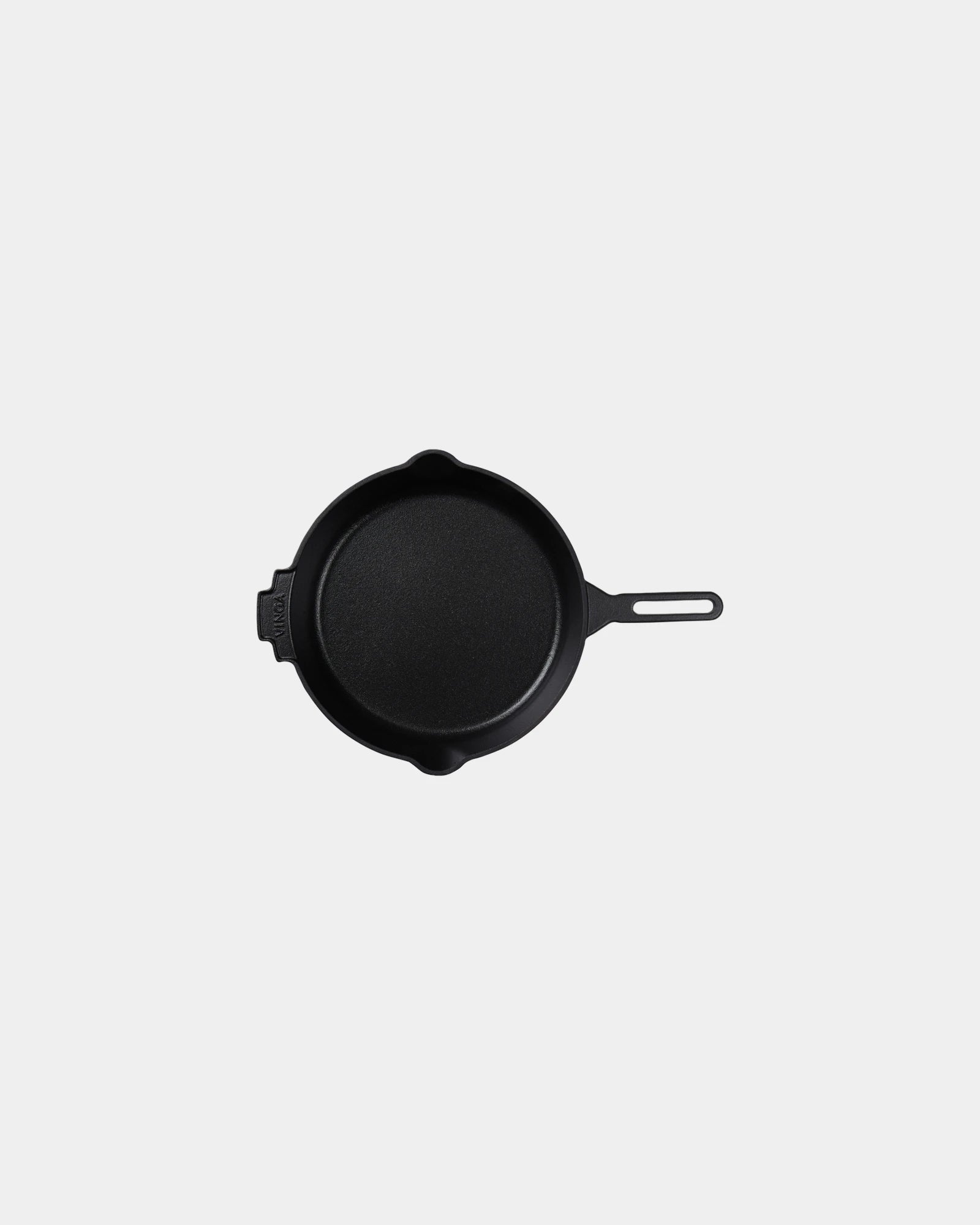Custom enameled cast iron skillet Vinga Monte Ardoise - Black