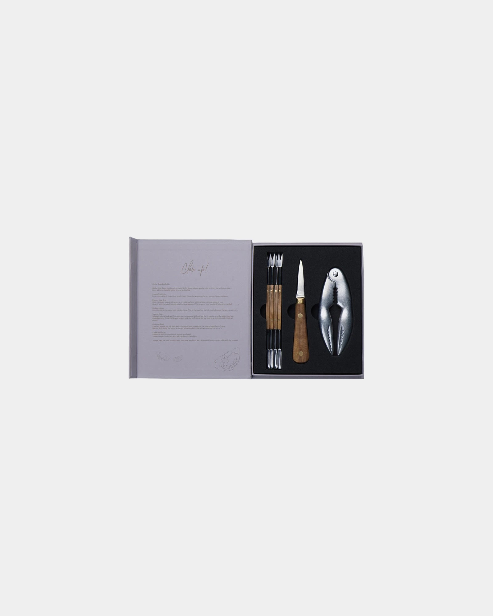 Custom stainless steel seafood set Vinga Histoire - Grey