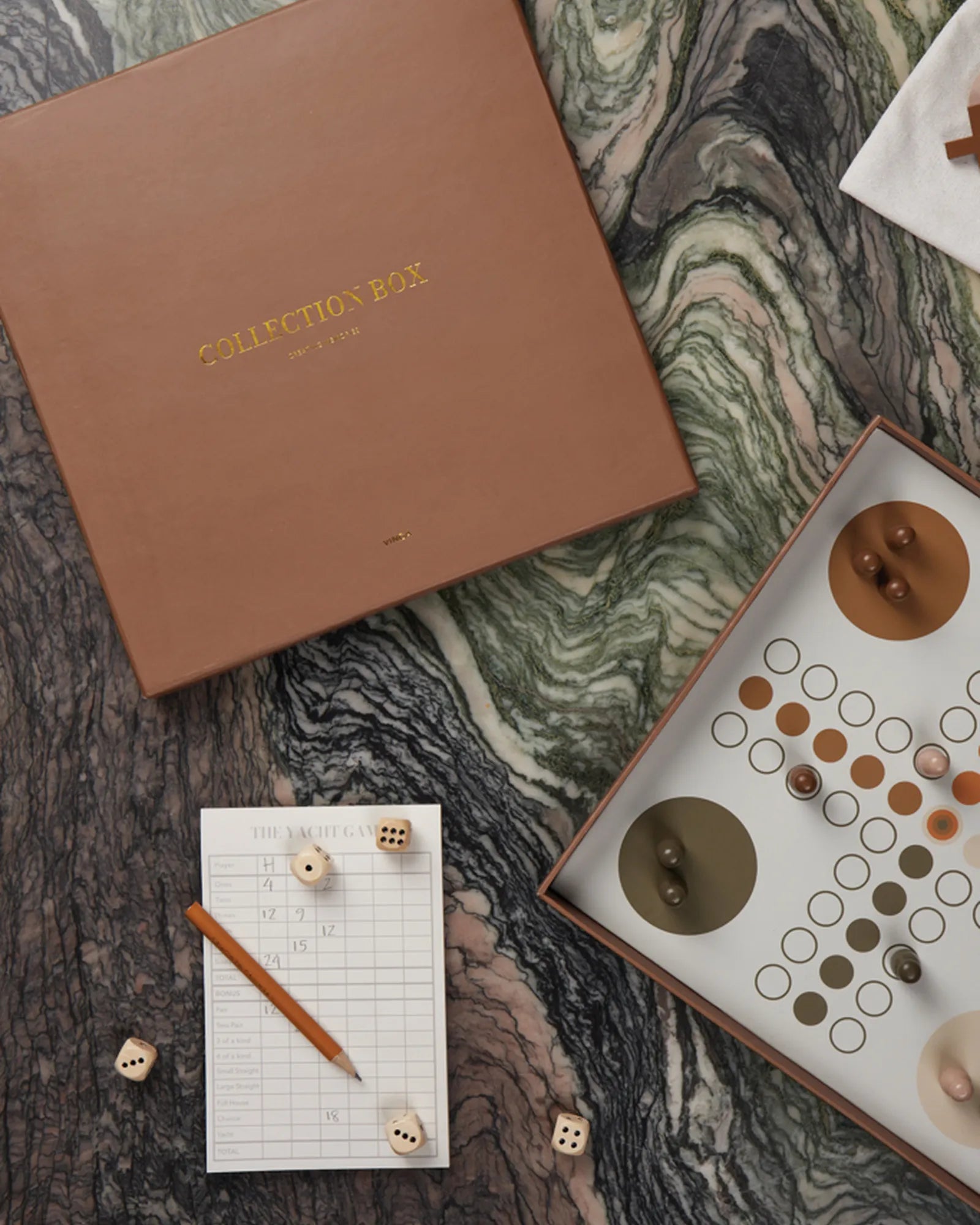 Custom paper and wood Vinga Coffee game set - 5