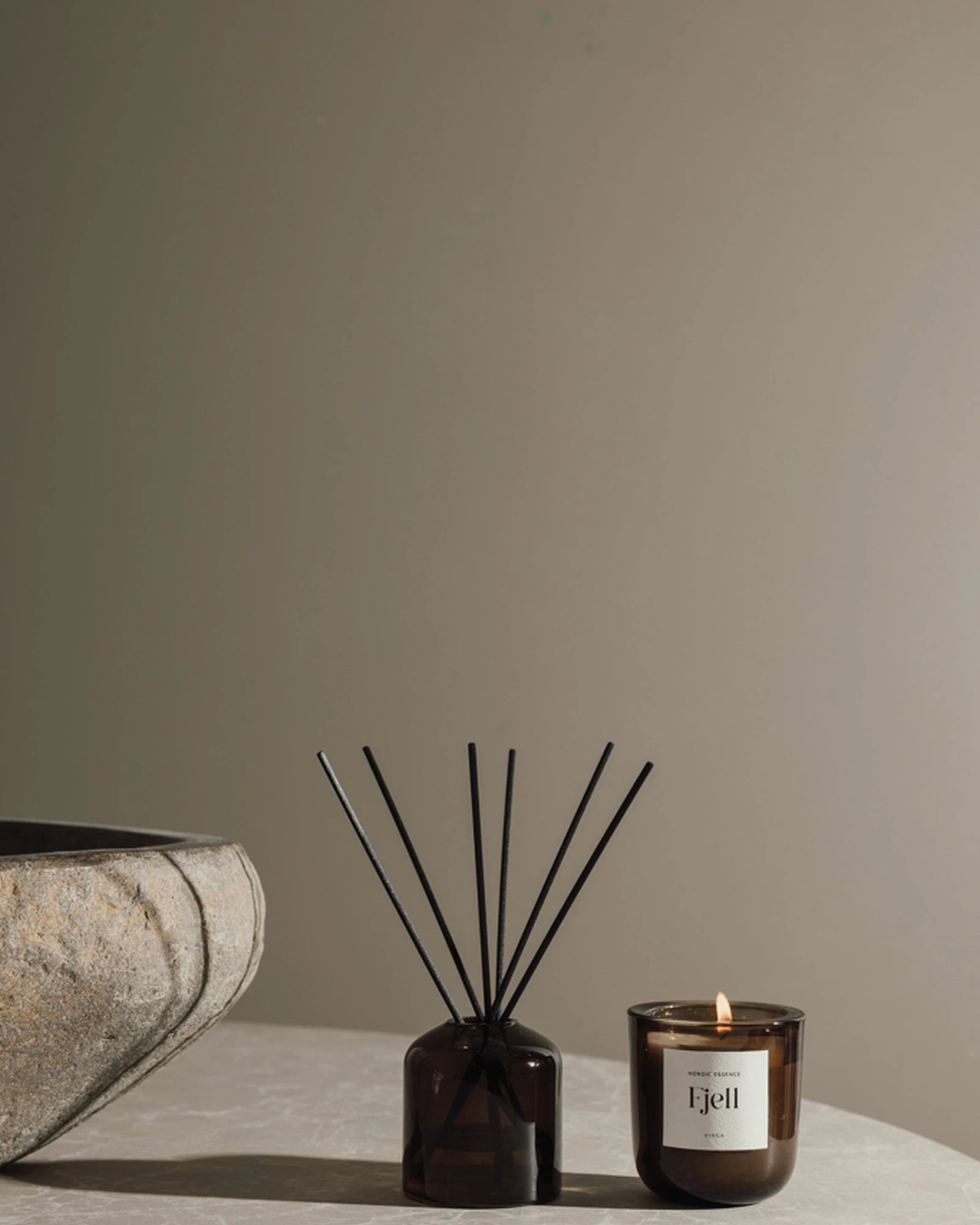 Custom soy wax candle and diffuser set Vinga Nordic - 8