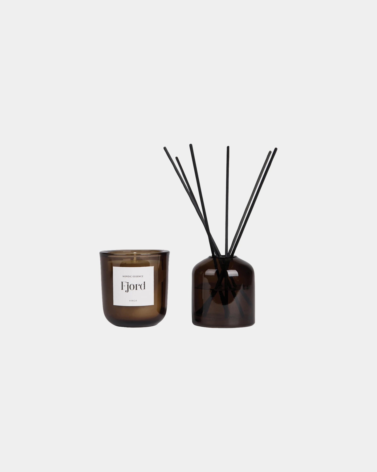 Custom soy wax candle and diffuser set Vinga Nordic - Blue