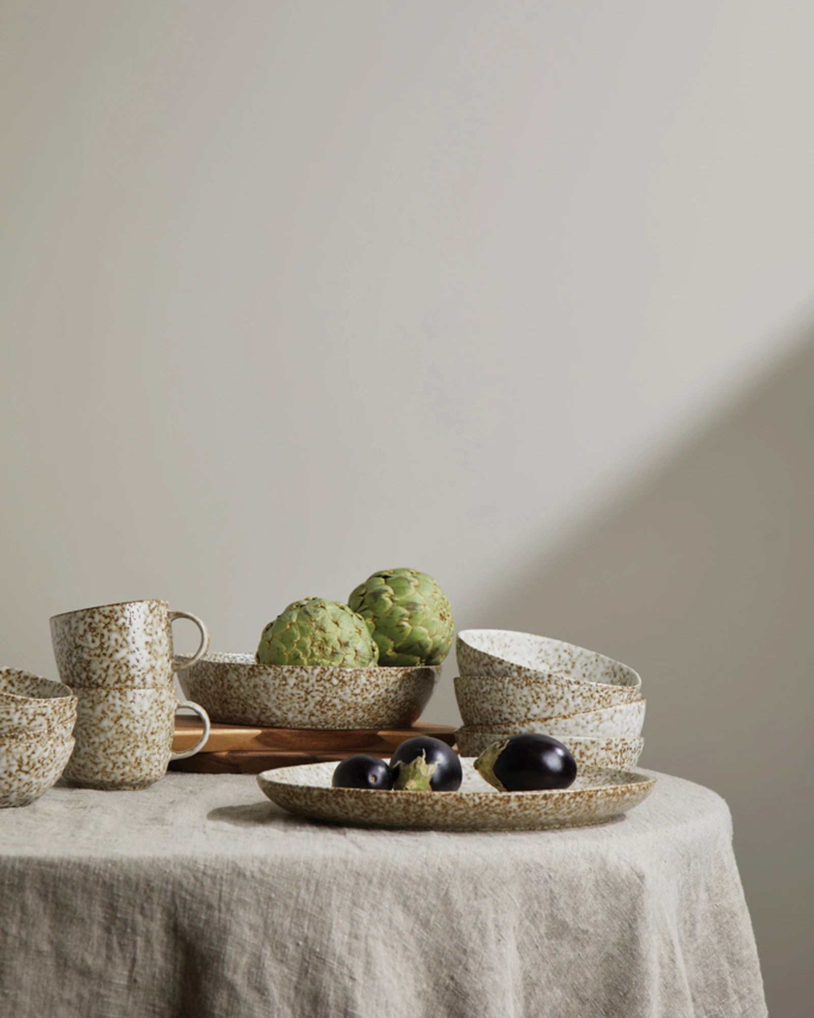 Custom durable stoneware bowls Vinga Nuvem Trio - 4