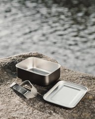 Custom recycled stainless steel lunch box Vinga RCS Parks - 9