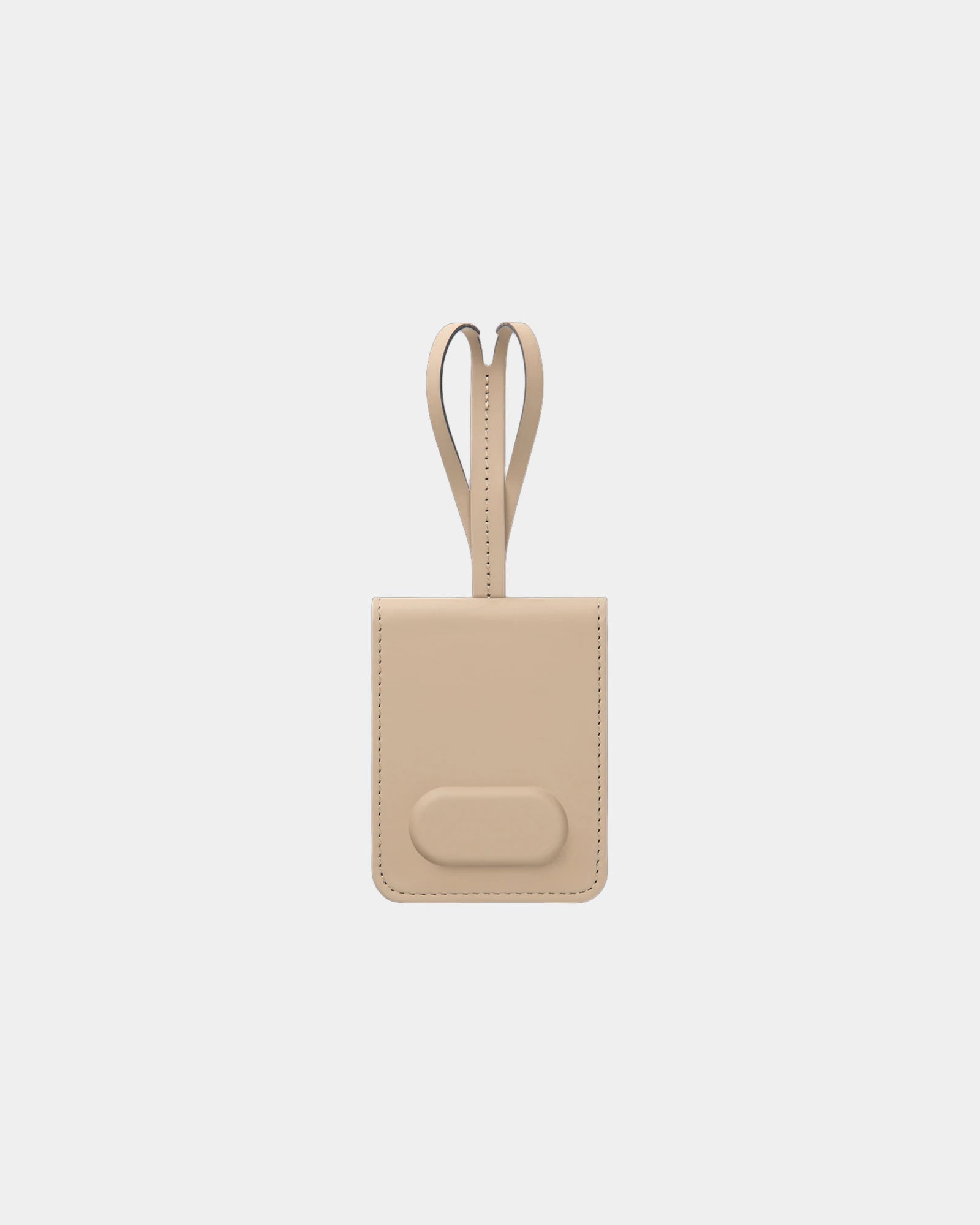 Custom recycled luggage tag Vinga Baltimore - Greige