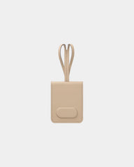 Custom recycled luggage tag Vinga Baltimore - Greige