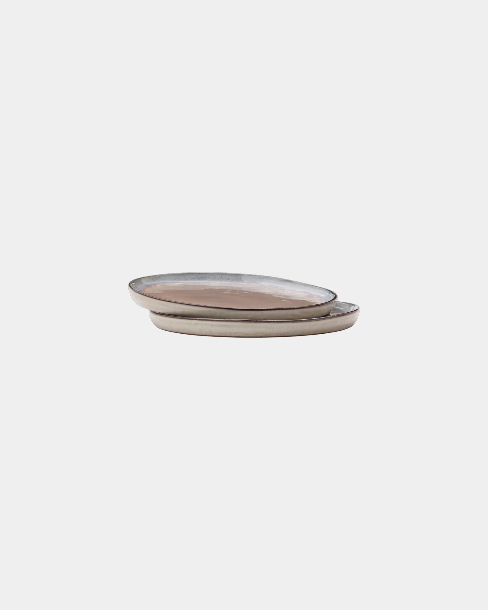 Custom rustic stoneware plates Vinga Nomimono set - Beige