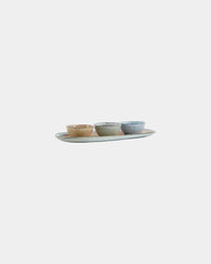 Custom stoneware serving set Vinga Nomimono 3 bowls - Beige