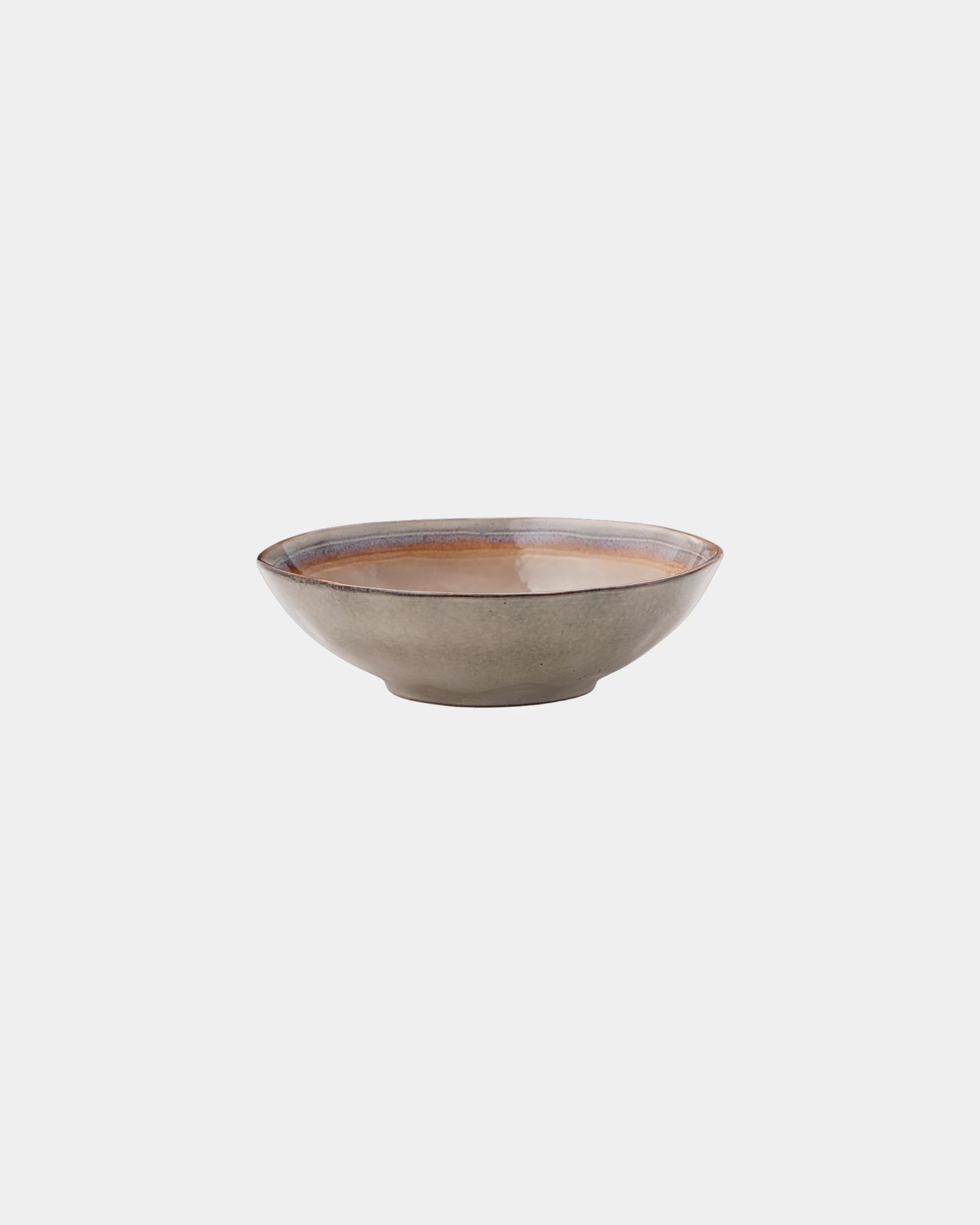 Promotional 30 cm ceramic serving bowl Vinga Nomimono - Beige