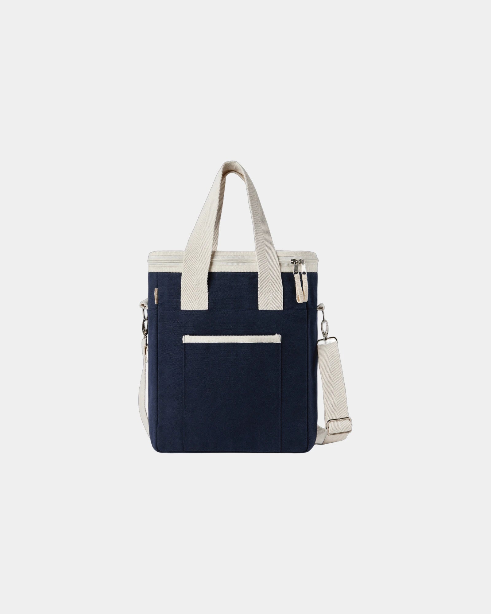 Custom recycled cotton cooler tote Vinga Volonne - Blue