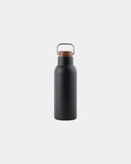 Custom recycled stainless steel Vinga Ciro thermos bottle - Black