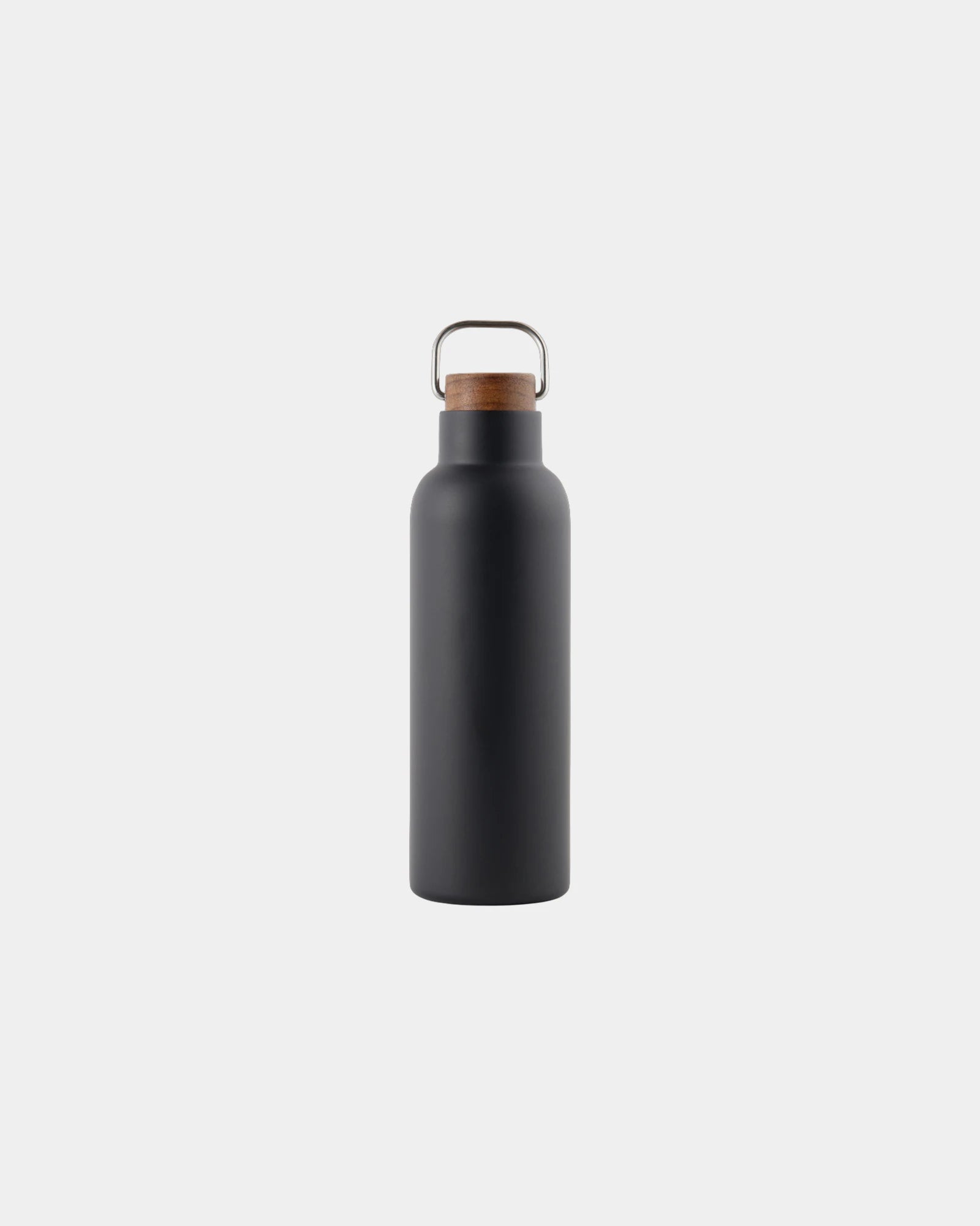 Custom recycled stainless steel Vinga Ciro thermos bottle - Black