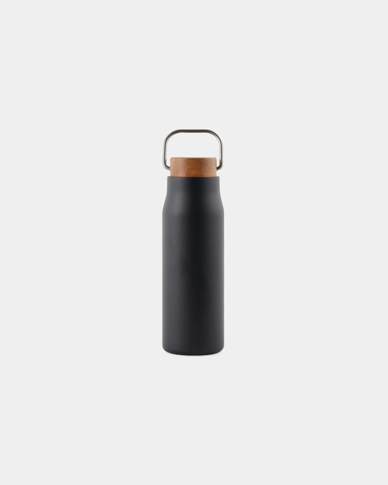 Custom recycled stainless steel Vinga Ciro thermos bottle - Black