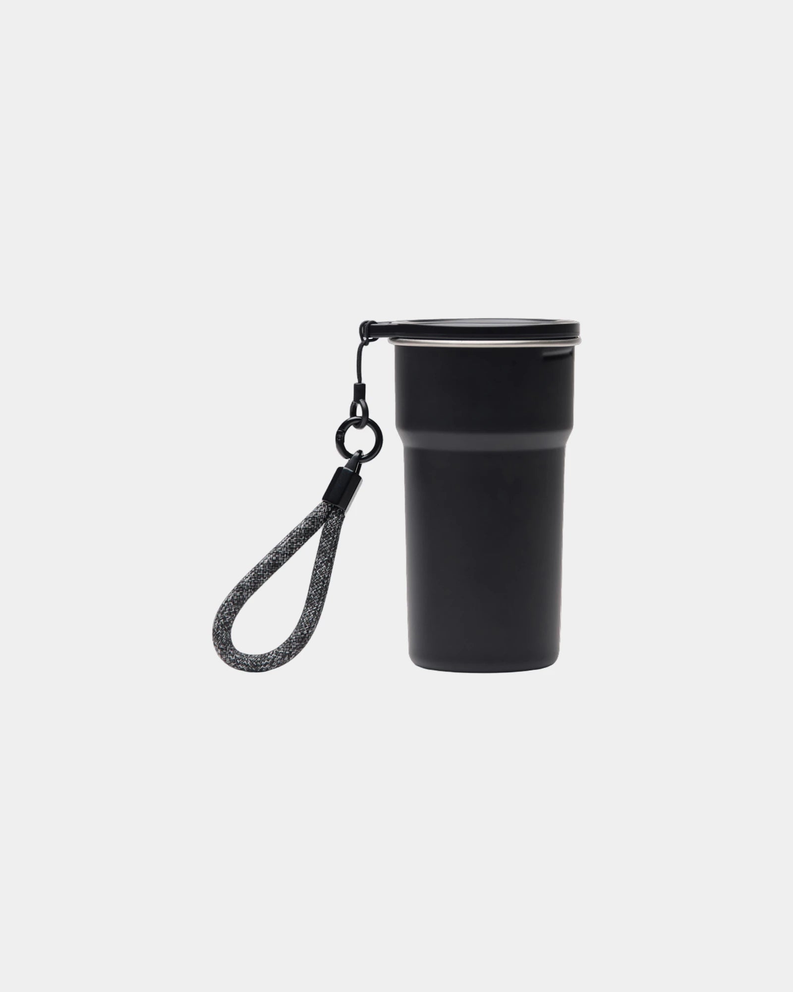 Custom recycled stainless steel Vinga 4-piece mug set - Black