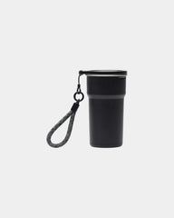 Custom recycled stainless steel Vinga 4-piece mug set - Black