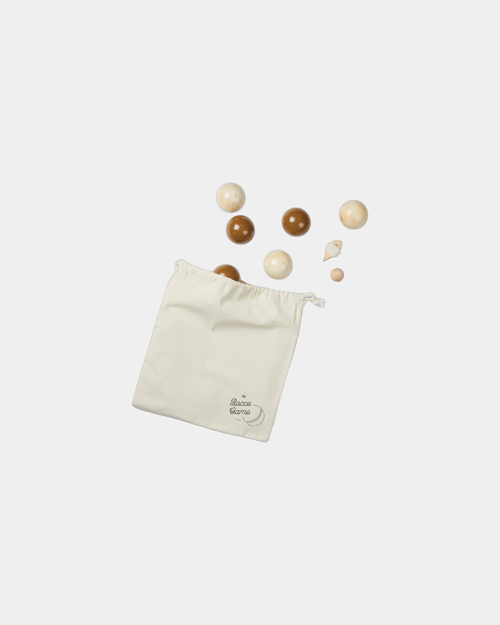 Custom FSC-certified outdoor game Vinga boules set - Brown