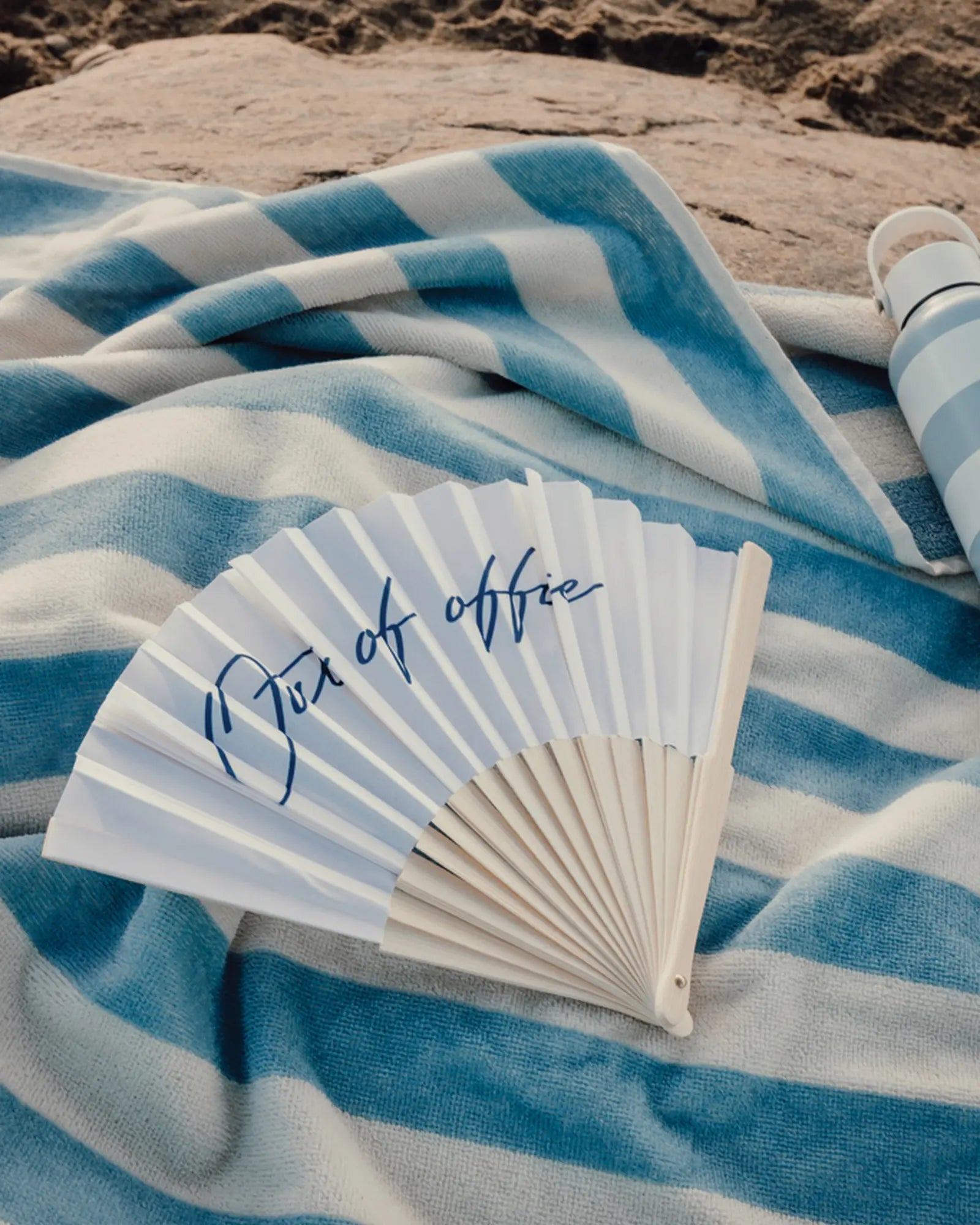 Custom FSC bamboo Vinga Out of Office hand fan - 3