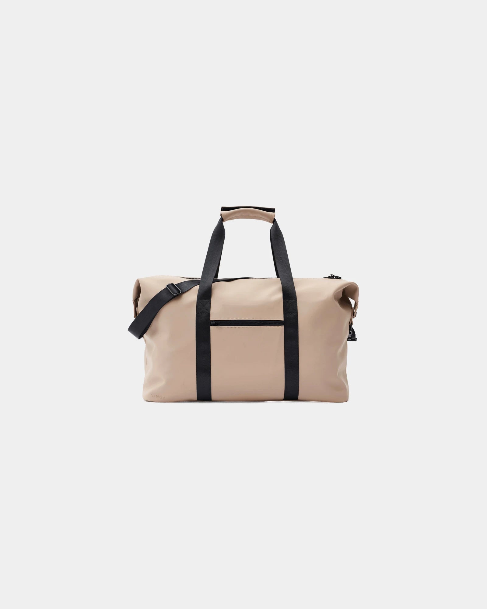 Custom eco-friendly weekend bag Vinga Baltimore - Greige