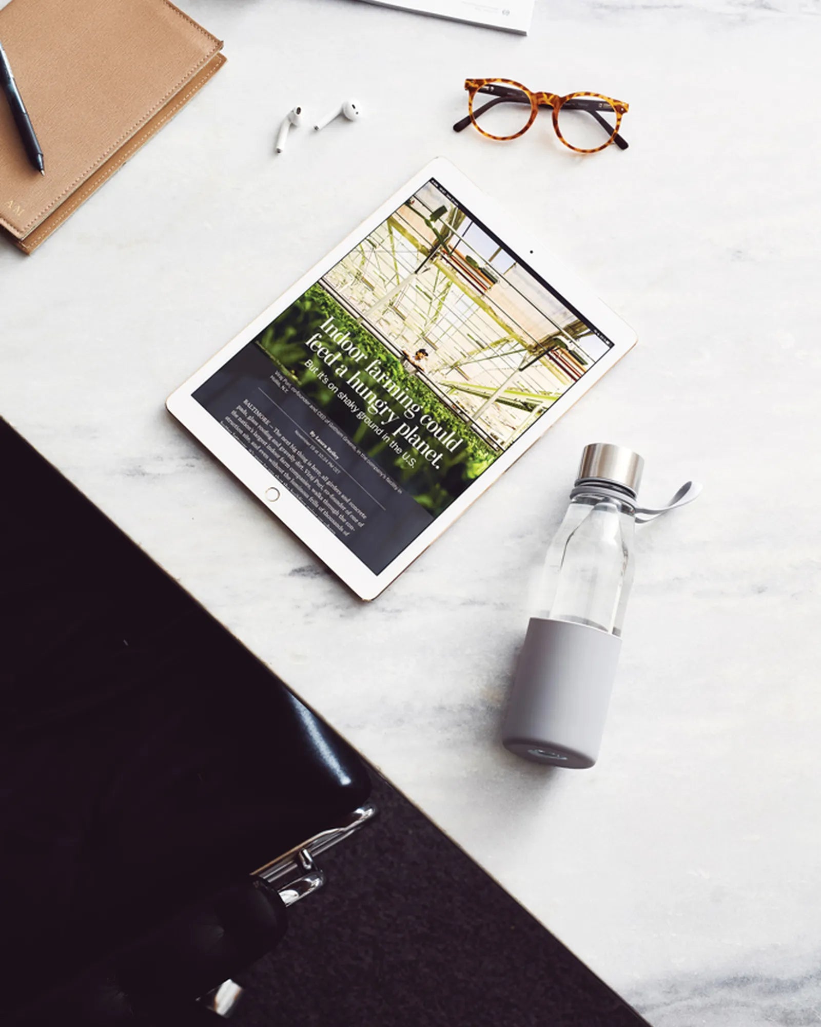 Custom borosilicate glass water bottle Vinga Lean 550ml - 8