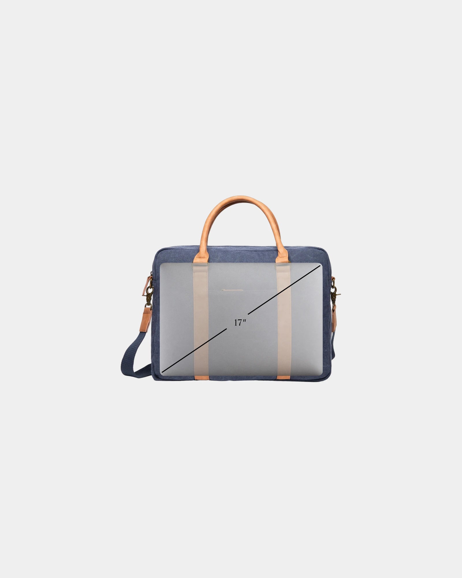 Custom recycled canvas laptop bag Vinga Bosler - 19