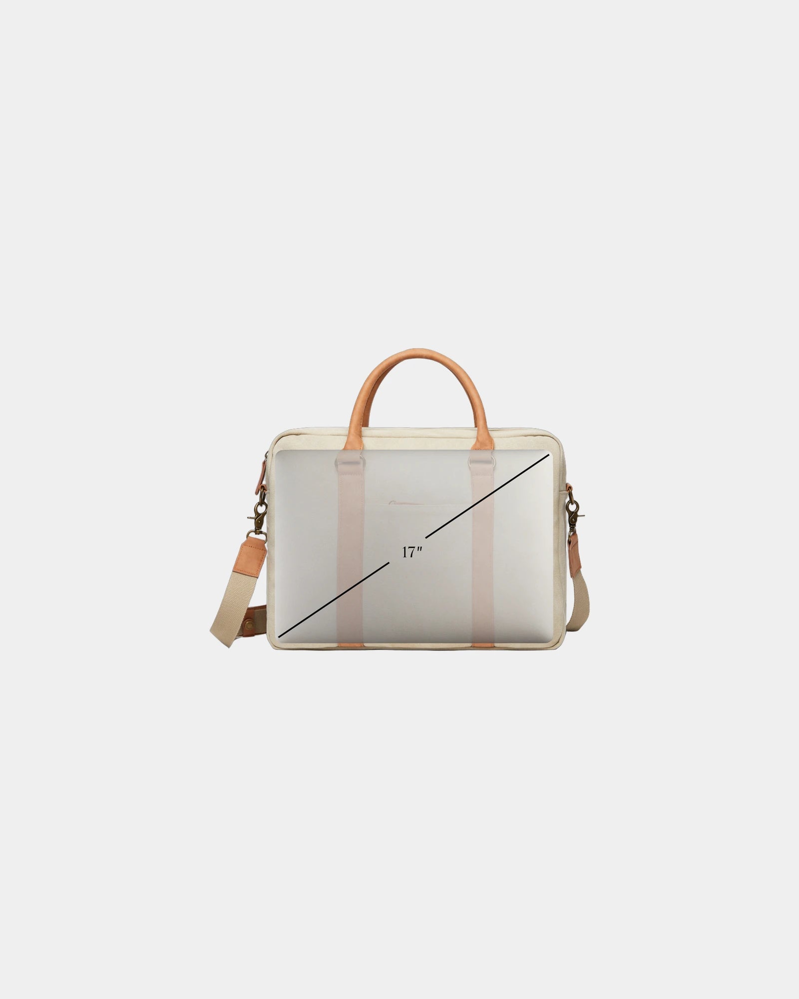 Custom recycled canvas laptop bag Vinga Bosler - 13