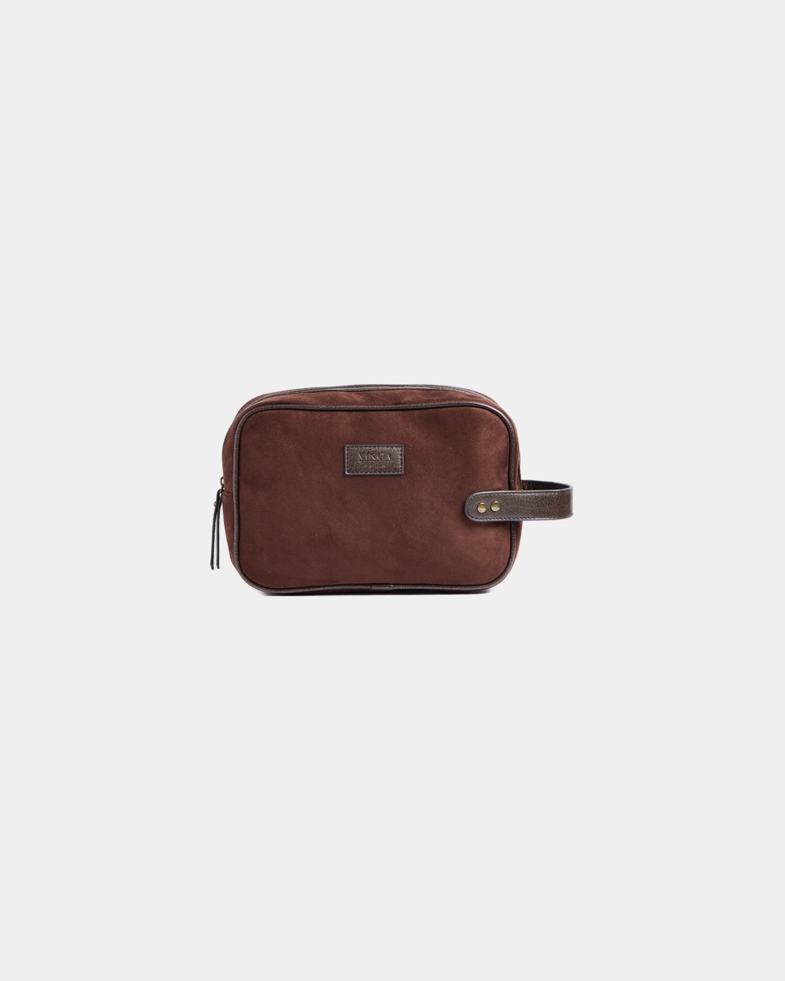 Custom polyester travel toiletry bag Vinga Hunton - Brown