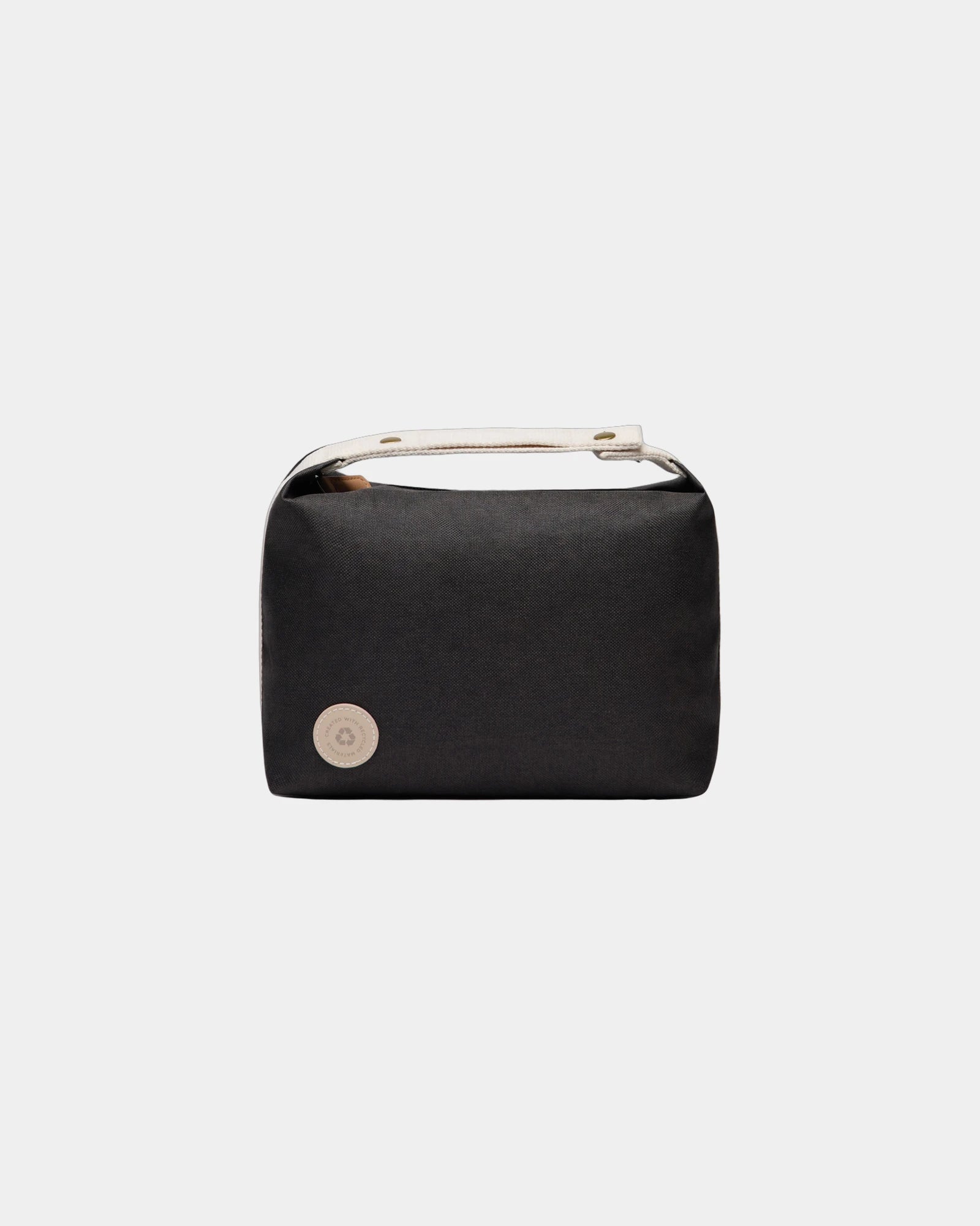 Custom recycled polyester travel toiletry bag Vinga Sortino - Black