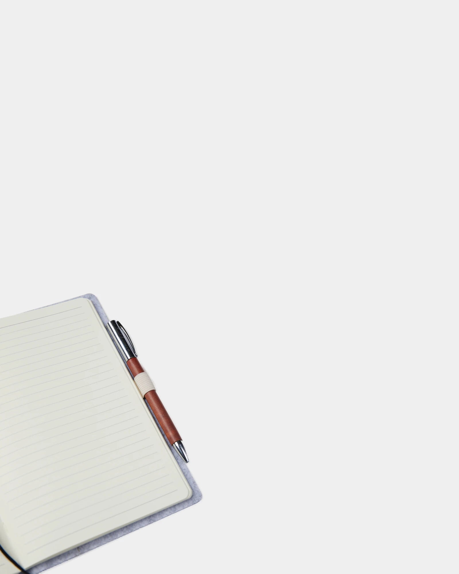 Custom recycled felt notebook Vinga Albon - 3