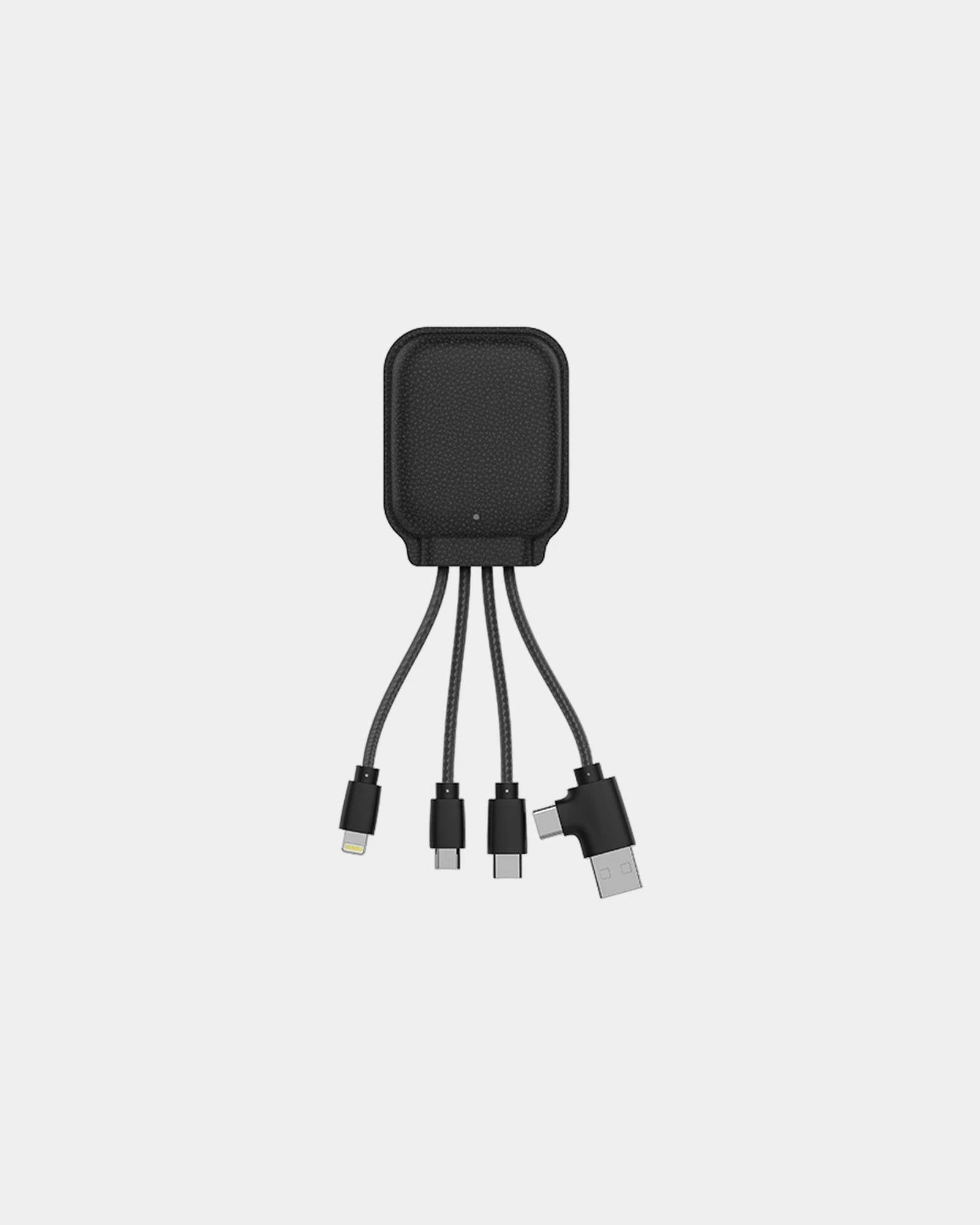 Promotional recycled leather power bank 3000mAh - Black