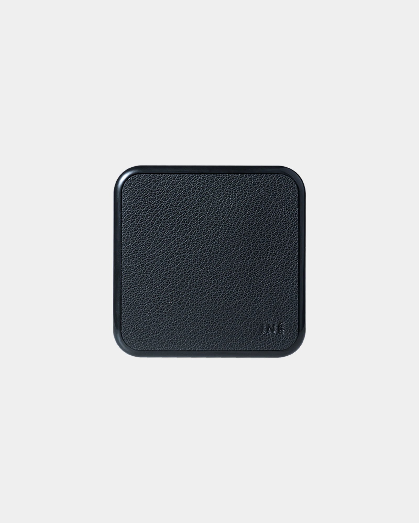Custom recycled leather wireless charger - Black