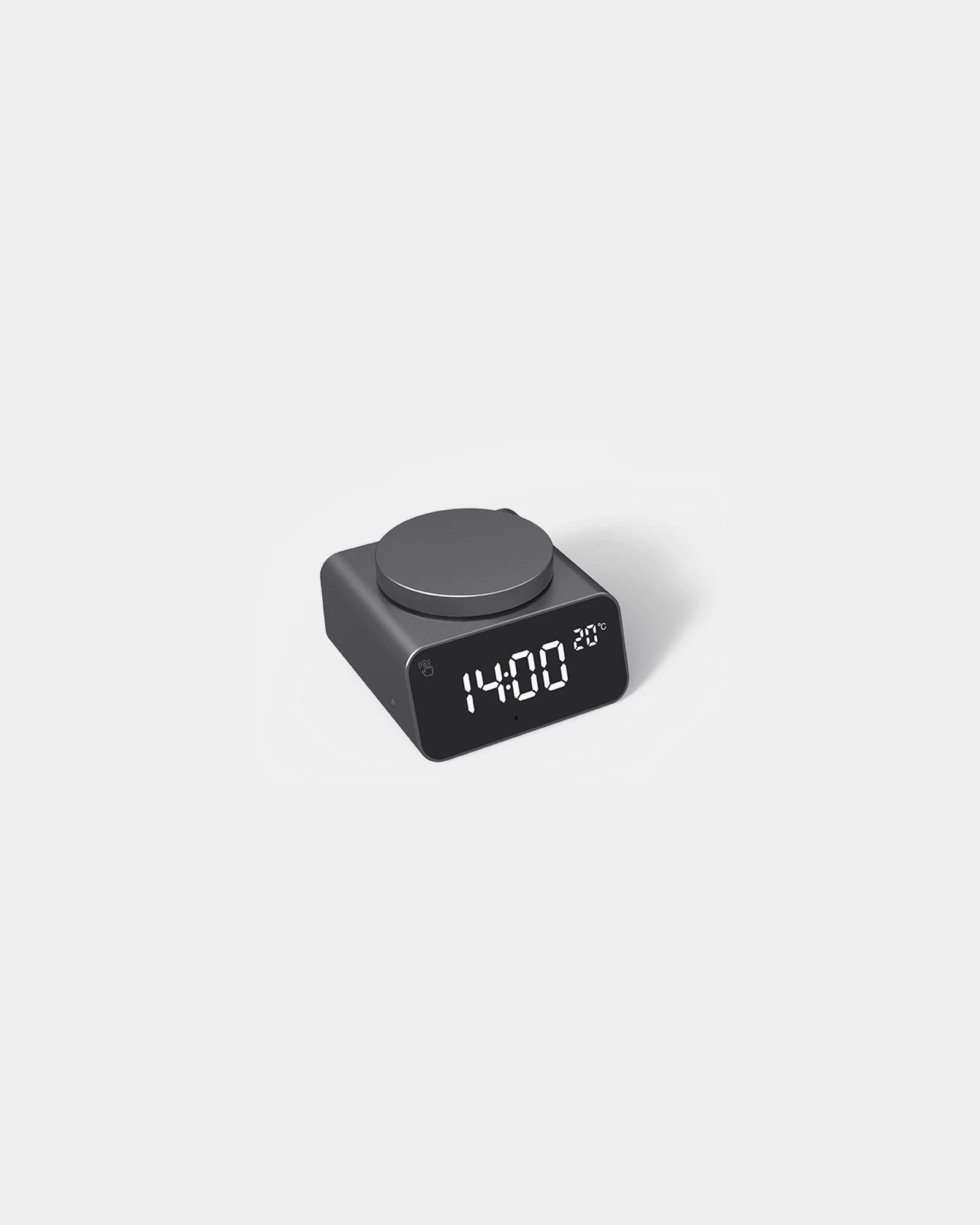 Promotional recycled aluminum Reddi Alarm clock - Gray