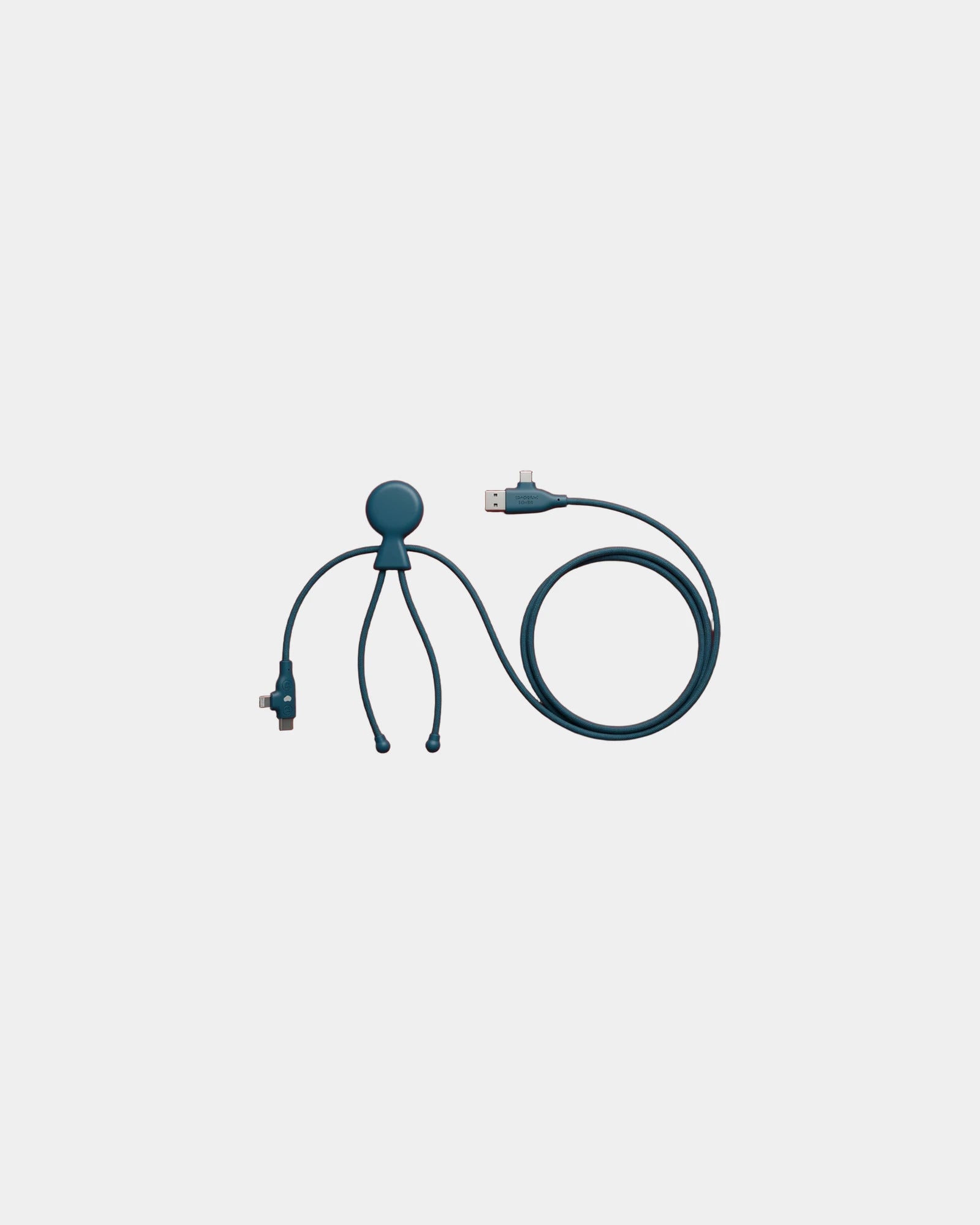 Promotional eco-friendly charging cable Mr Bio Long Fast - Blue
