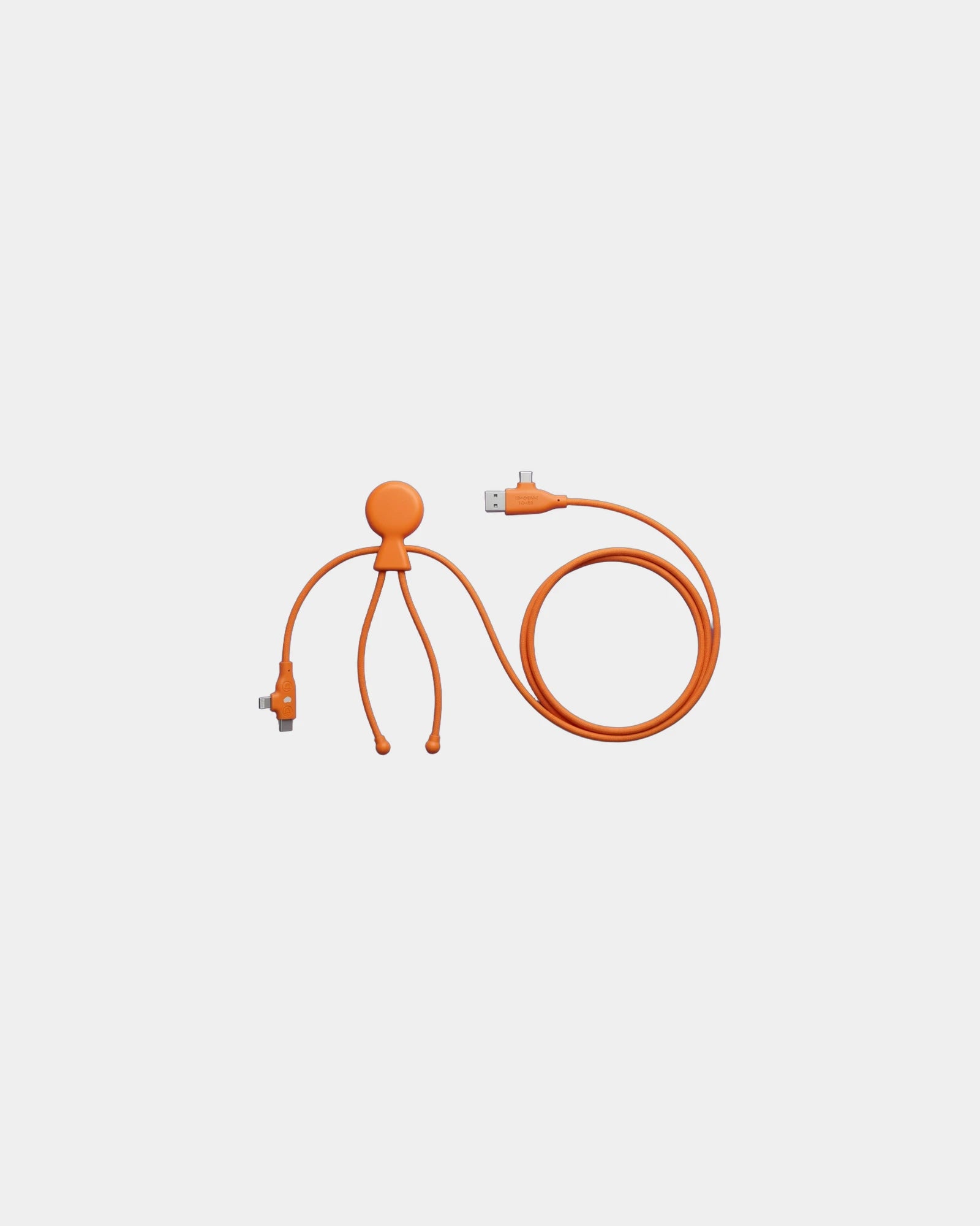 Promotional eco-friendly charging cable Mr Bio Long Fast - Orange