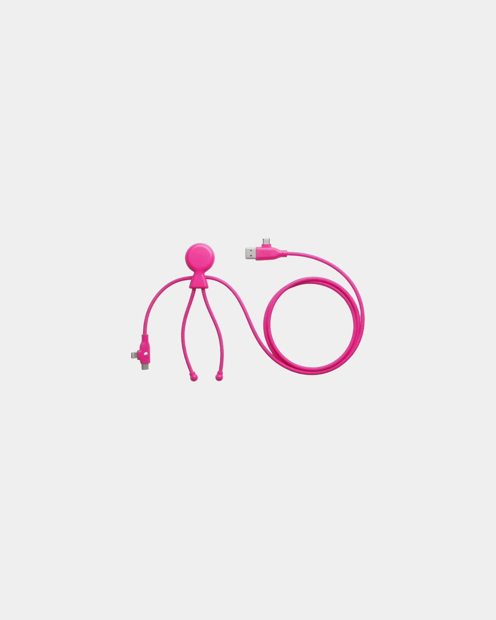 Promotional eco-friendly charging cable Mr Bio Long Fast - Pink