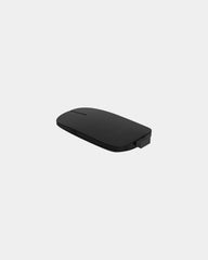 Custom recycled leather wireless mouse - Black