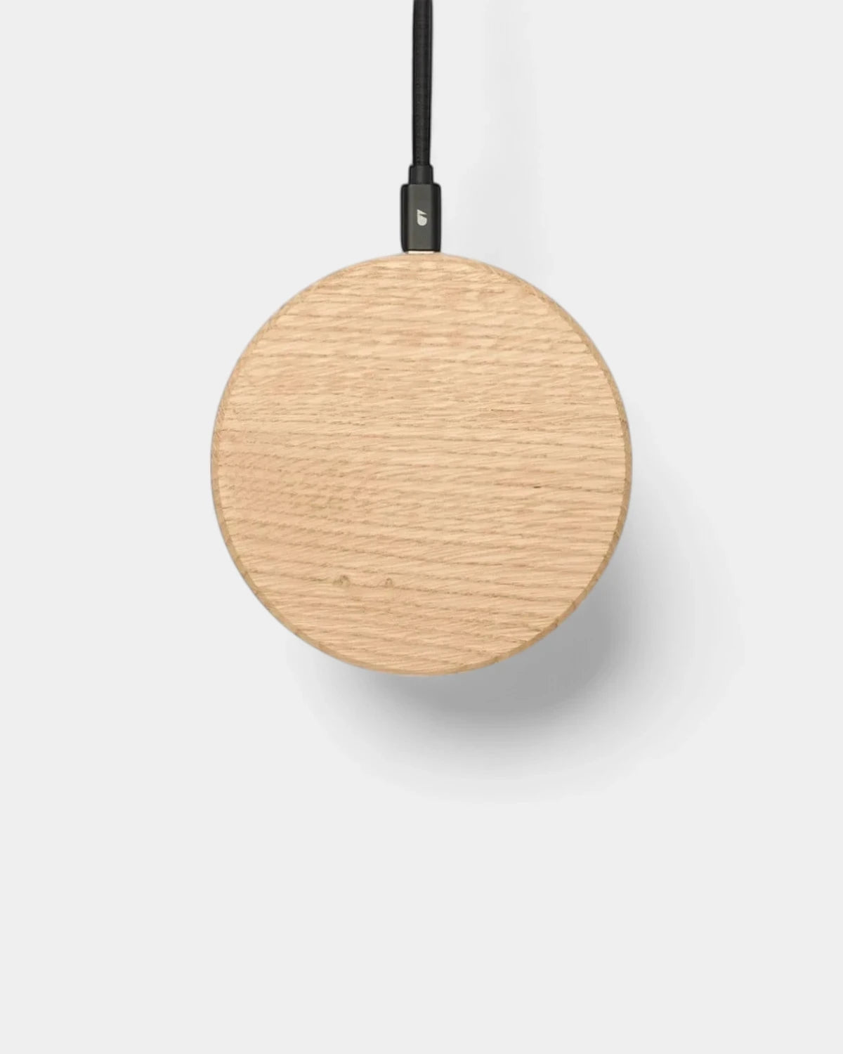 Customizable Oak Wood Wireless Charger - 4