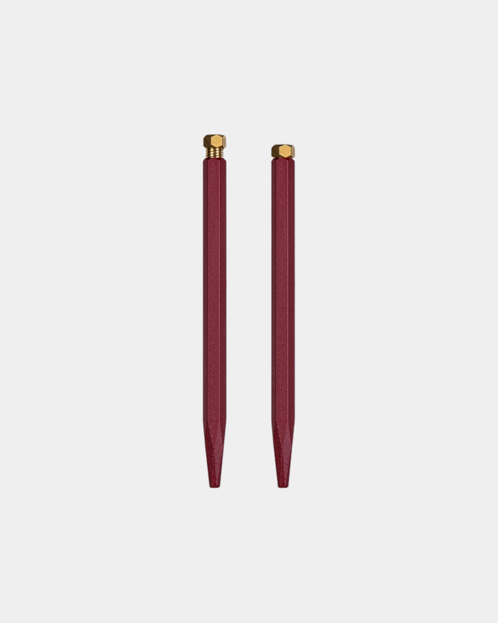 Roller Ball Pen - Raw Brass - Red