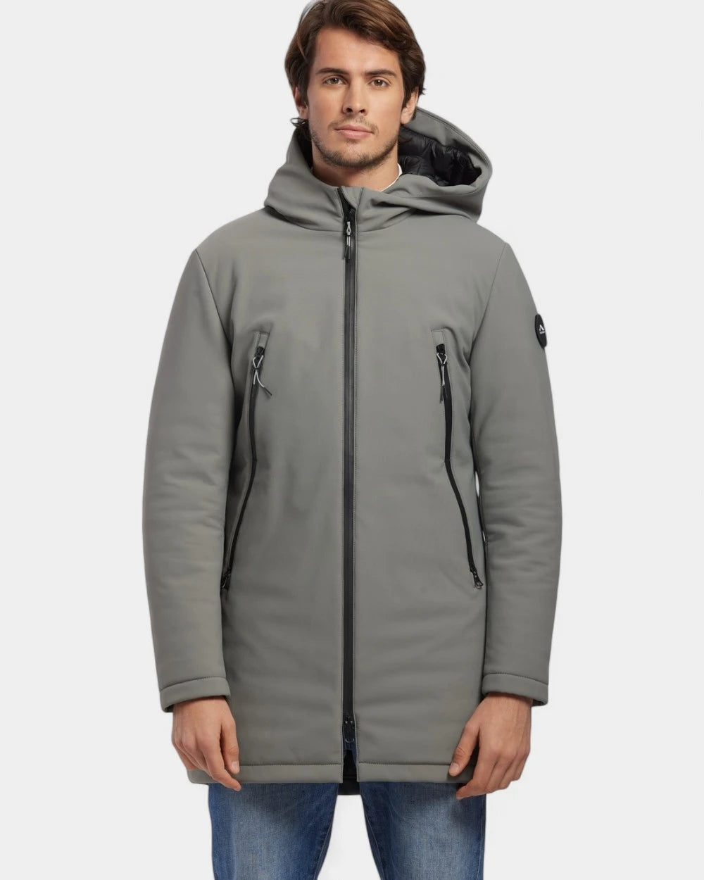 Softshell parka with customizable down lining - 12