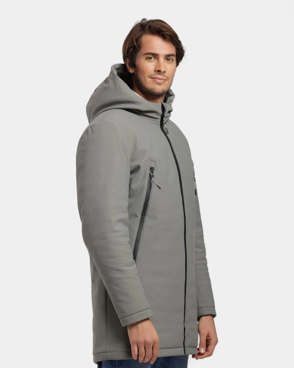 Softshell parka with customizable down lining - 13