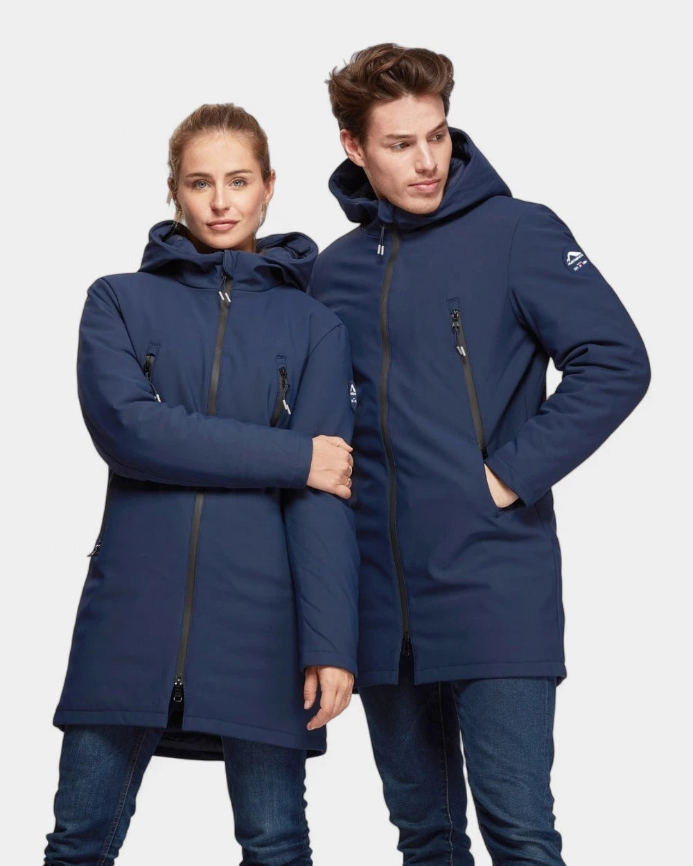 Softshell parka with customizable down lining - 1