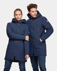 Softshell parka with customizable down lining - 1