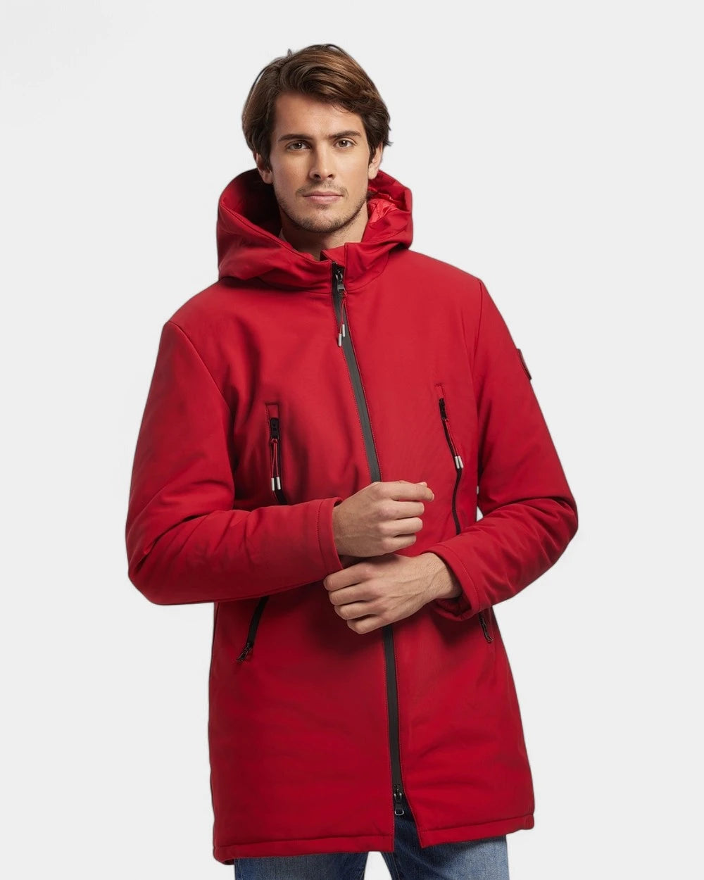 Softshell parka with customizable down lining - 15