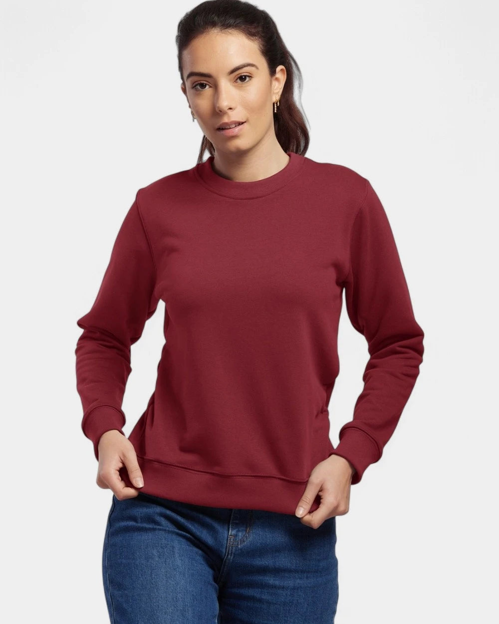 Customizable Round Neck Sweatshirt Made in France