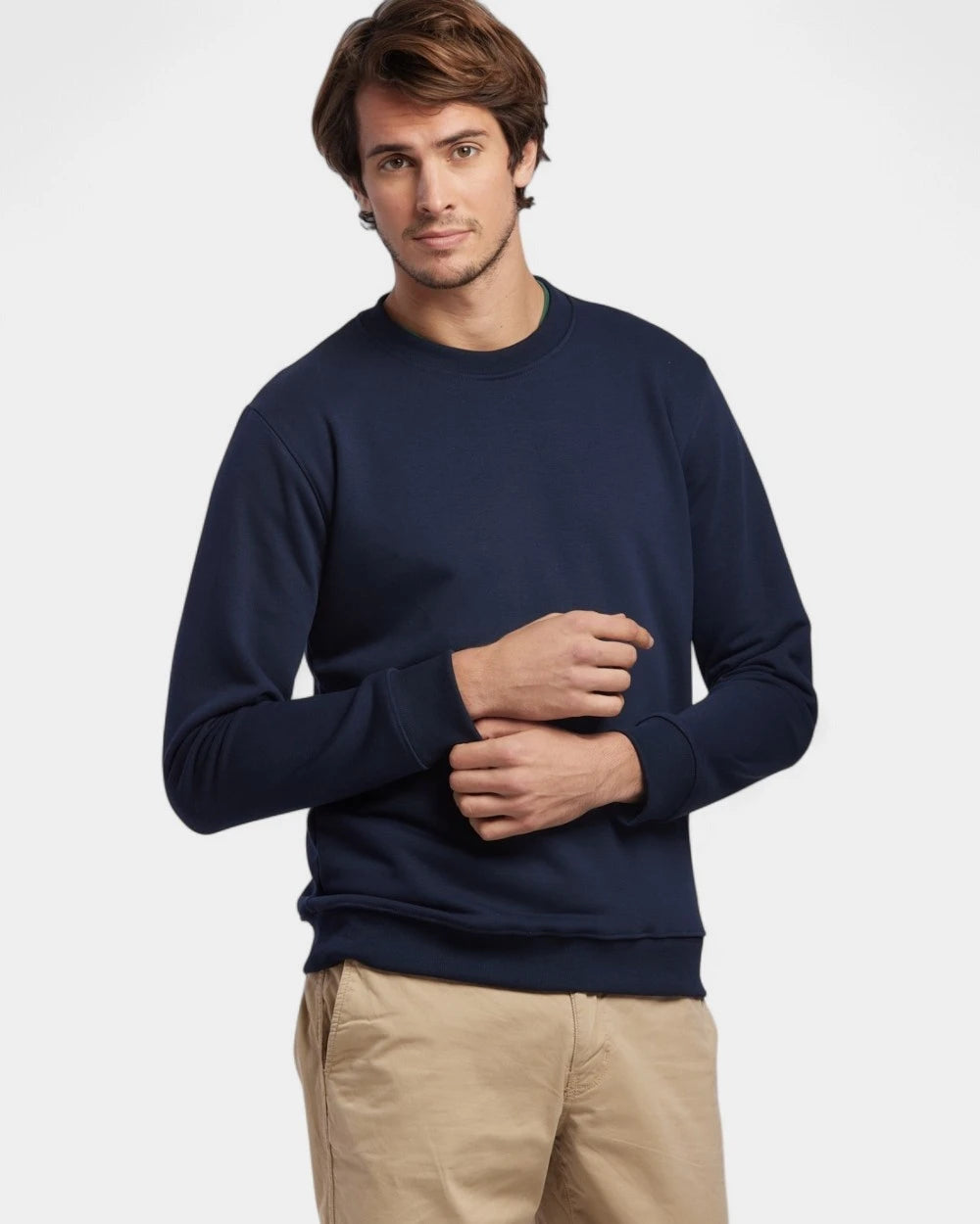 Customizable Round Neck Sweatshirt Made in France - 1