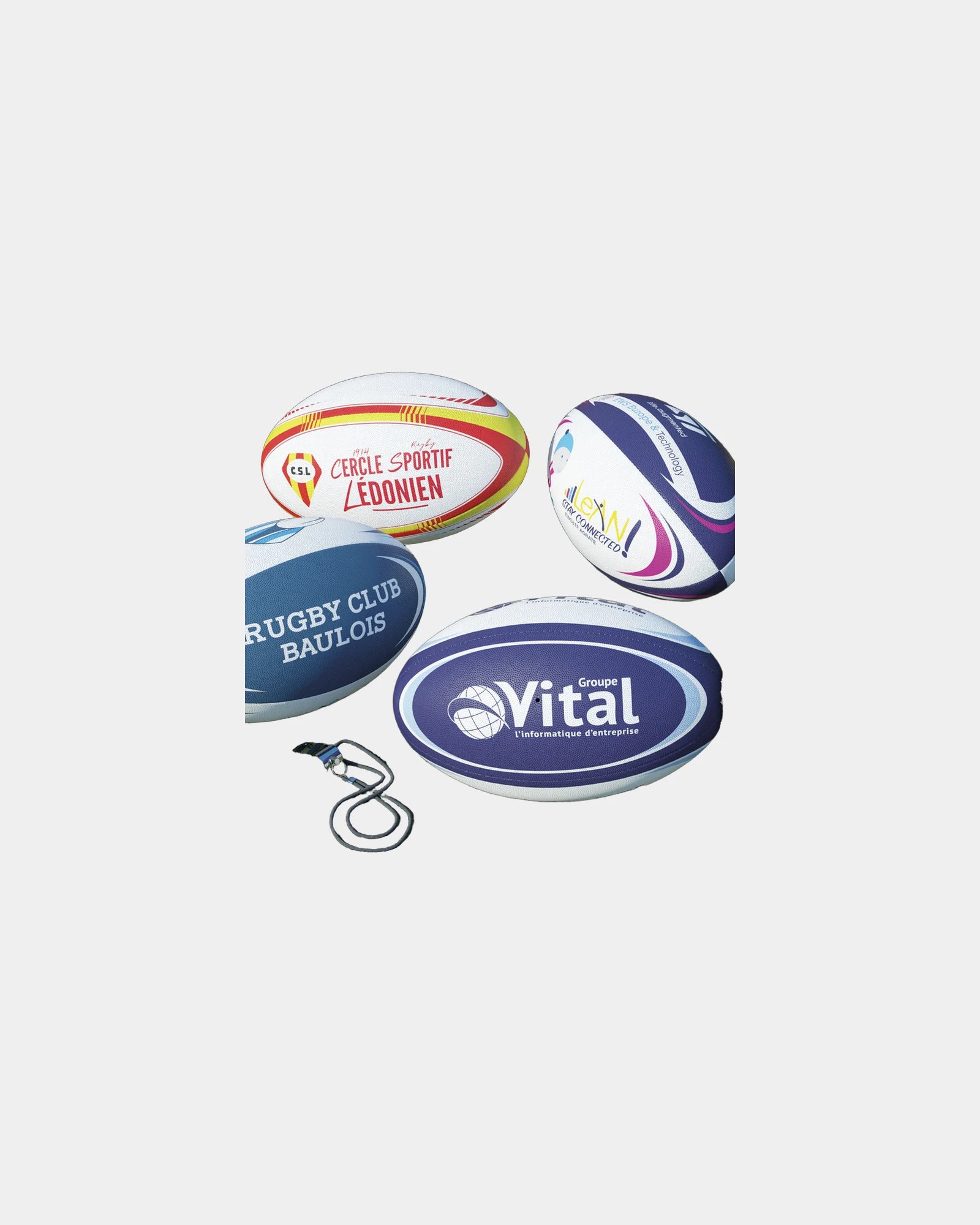 Promotional multicolor rugby ball - Multicolor