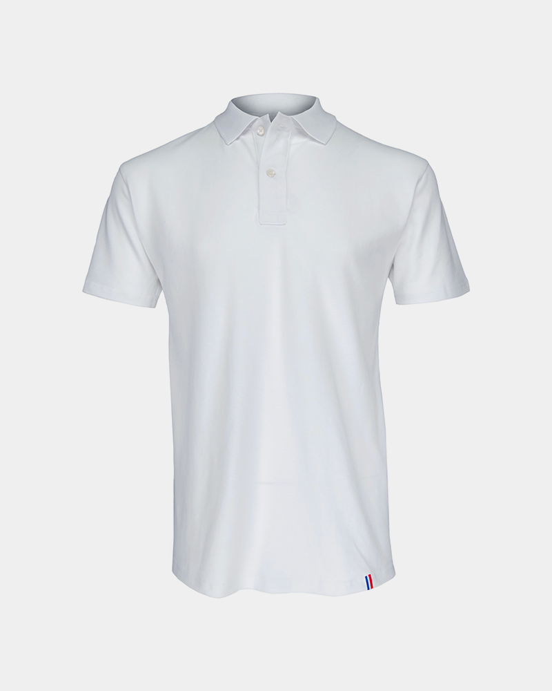 Men's Polo Made in France Customizable - White